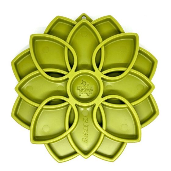 Green MANDALA DESIGN ETRAY ENRICHMENT TRAY FOR DOGS