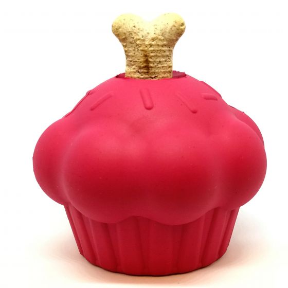 Mutts Kick Butt Cupcake Treat Dispenser And Chew Toy