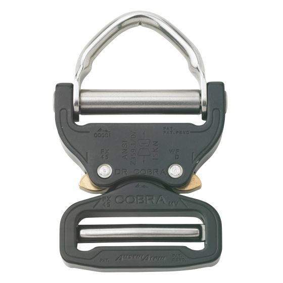 AustriAlpin Ansi D Ring Cobra 45mm Buckle (Black) FX45KVD