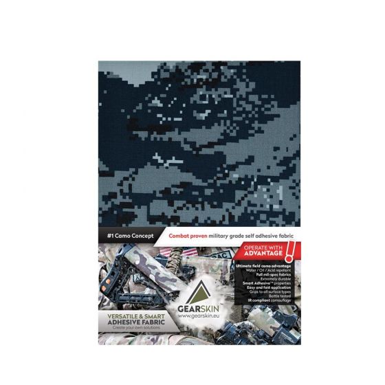 Gearskin Digital Navy Regular Adhesive Camouflage Fabric front