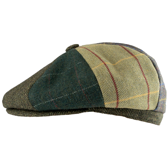 Jack Pyke Wool Blend Baker Boy Hat Patchwork