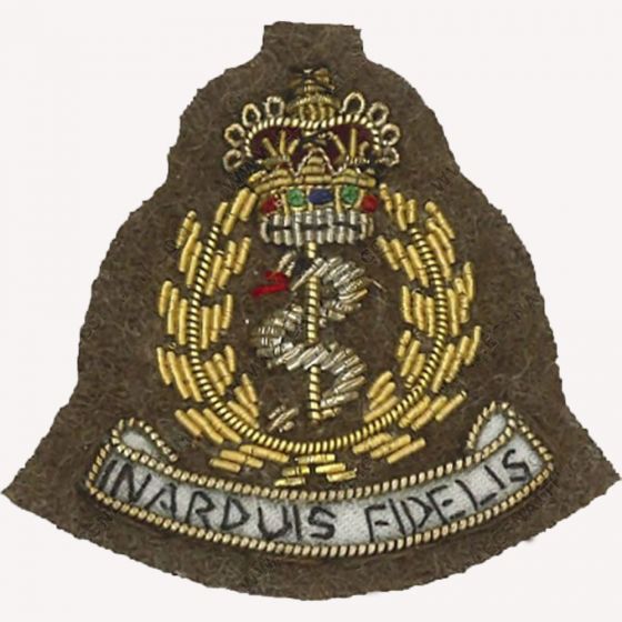 ramc wire embroided Khaki beret badge