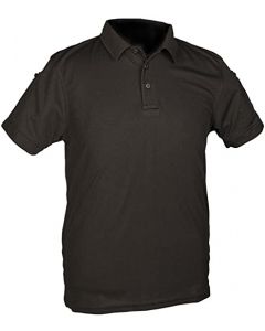 Mil-te-Mens-Quickdry-Short-Sleeved-Polo-Shirt-Black