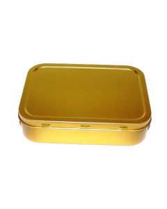 Plain Gold or Silver 2oz Tin Ideal for Survival Kits (Tobacco Tins)