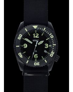 MWC "Depthmaster" 100atm / 3,280ft / 1000m Water Resistant Military Divers Watch in PVD Stainless Steel Case with Helium Valve (Automatic)