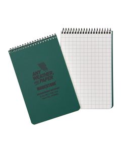 96x148mm Top Spiral 50 Page Modestone Waterproof Notepad (6"x4") - Military Model