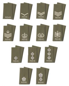 Royal Electrical and Mechanical Engineers REME Rank Slide Epaulette (All Ranks)