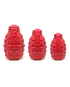 USA-K9 Grenade Durable Chew Toy & Treat Dispenser - Red