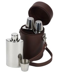 Leather Covered Vacuum Flask by David Nickerson