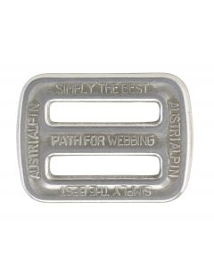 AustriAlpin 25mm / 1" - 2 slot buckle / Triglide - Chrome / Polished ( FC06A )