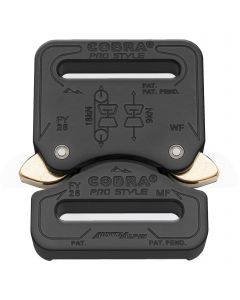 AustriAlpin 25mm / 1" Black COBRA® Pro Style Buckle - Male Fixed Female Fixed FY25KFF