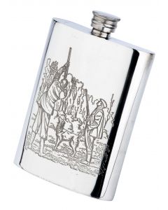 Bisley 6oz Game Season Pewter Flask