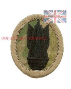 Multicam Bomb Disposal Personnel EOD Badge (VELCRO® Brand Hook Backed)