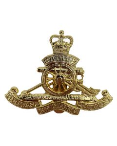 Royal Artillery Brass Cap Beret Badge (4.5x3.5cm)