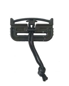 Duraflex Quick Release Buckle / Tubes V2 - Single Slot Male Only (Black)