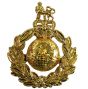 Issue Royal Marines Anodsied Cap / Beret Badge