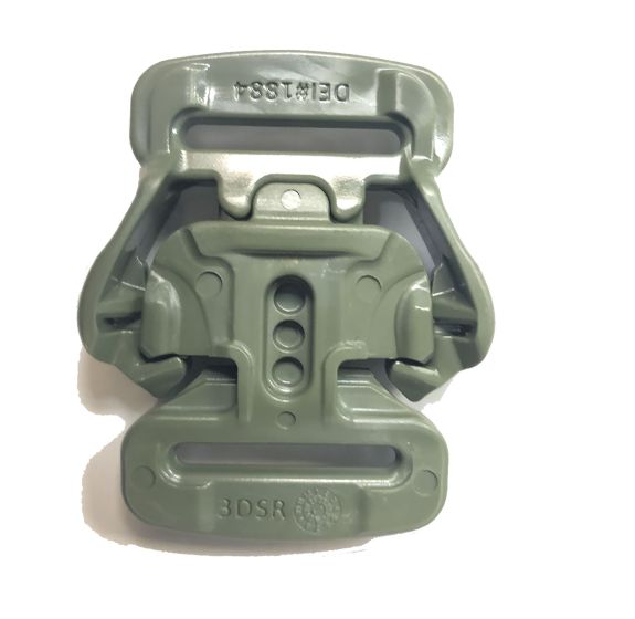 3DSR Green Tactical Buckle (25mm - 1")