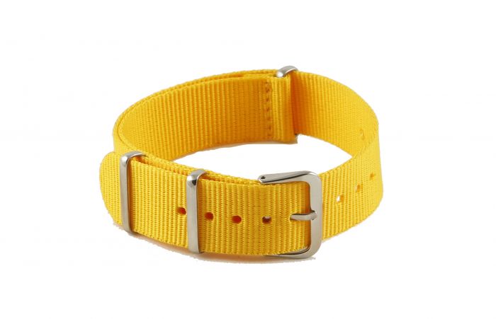 Yellow NATO G10 Nylon Military Watch Strap